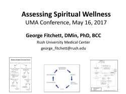 B1 &ndash; Spiritual Wellness Session
