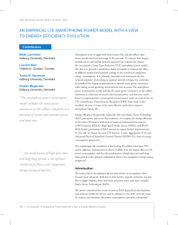 An Empirical LTE Smartphone Power Model with a View to Energy