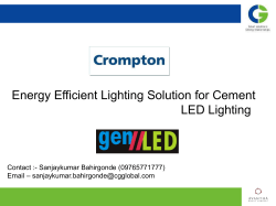 Energy Efficient Lighting Solution for Cement LED Lighting