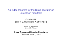An index theorem for the Dirac operator on Lorentzian