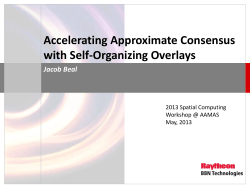 Accelerating Approximate Consensus with Self-Organizing