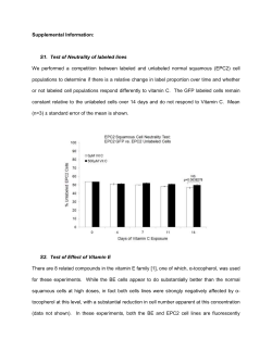 Supplemental Information: S1. Test of Neutrality of labeled lines We