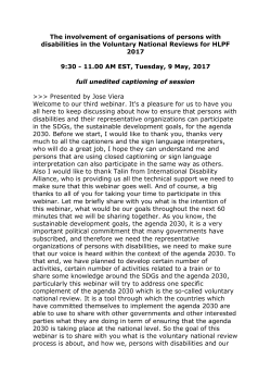 11.00 AM EST, Tuesday, 9 May, 2017 full unedited captioning of