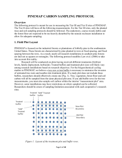 PINEMAP CARBON SAMPLING PROTOCOL