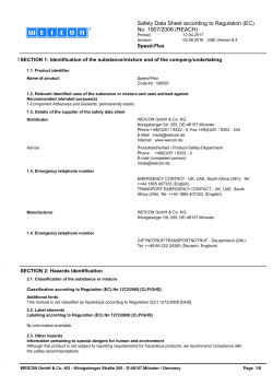 Speed-Flex&reg; MSDS