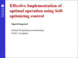 Plantwide control: Towards a systematic procedure