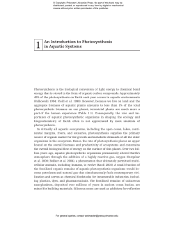 Aquatic Photosynthesis - Princeton University Press