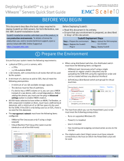 ScaleIO Quick Start Guide