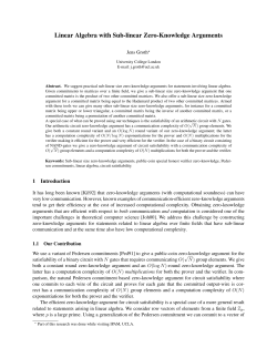 Linear Algebra with Sub-linear Zero