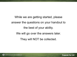 Merit Badge Counselor Training