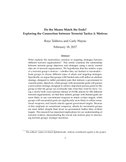 Do the Means Match the Ends? Exploring the Connection between