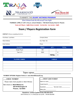 Team / Players Registration Form
