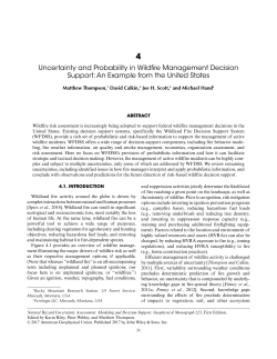 Uncertainty and probability in wildfire management decision support