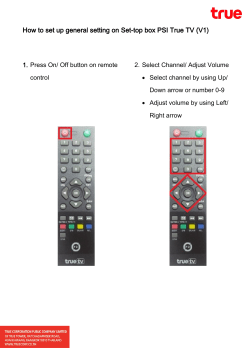 How to set up general setting on Set