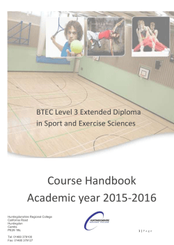 Learning Support - Moodle - Huntingdonshire Regional College