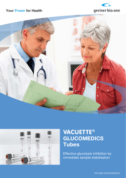 VACUETTE® GLUCOMEDICS Tube - Greiner Bio-One
