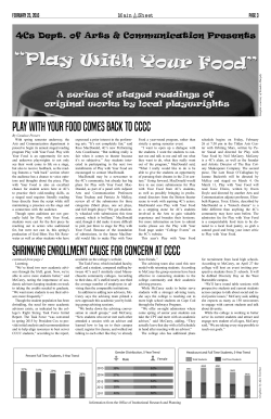 play with your food comes back to cccc Shrinking enrollment cause