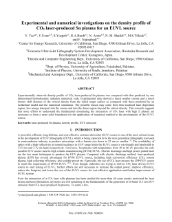 Experimental and numerical investigations on the density profile of