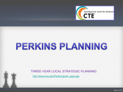 Perkins Three Year Plan