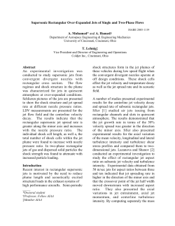 Supersonic Rectangular Over-Expanded Jets of Single and Two