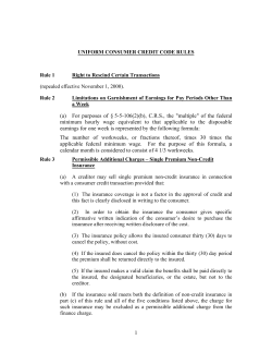 Rule 2 - CADA`s `Open Road`