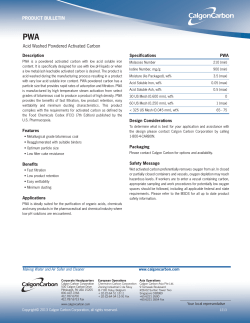 PRODUCT BULLETIN Acid Washed Powdered