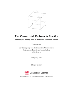 The Convex Hull Problem in Practice - E-LIB Bremen