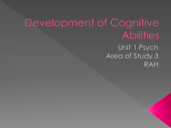Development of Cognitive Abilities Piaget
