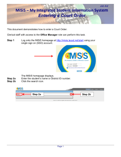 Entering Court Order