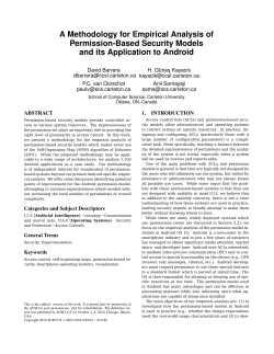 A Methodology for Empirical Analysis of Permission