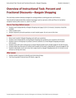 Bargain Shopping
