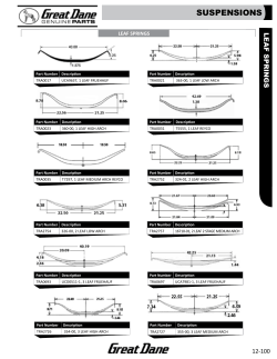 Leaf Springs - Great Dane Trailers
