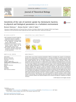 Sensitivity of the rate of nutrient uptake by chemotactic