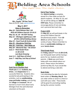 Mrs. Gasper &ldquo;All-Star Team&rdquo; May 5, 2017 Dates to Remember May