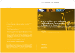 Intellectual Property and Access to Clean Energy Technologies in