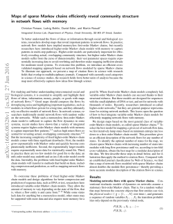 Maps of sparse Markov chains efficiently reveal