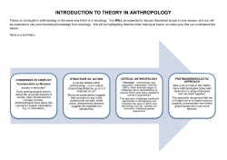 Introduction to Theory in Anthropology