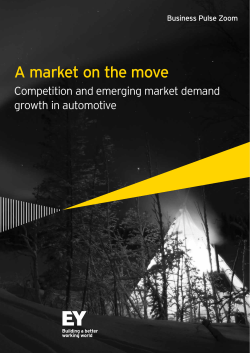 Business Pulse Zoom - A market on the move