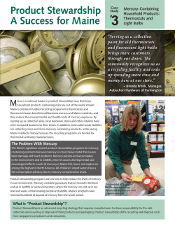 Product Stewardship Case Study #3