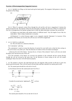 Exercise 4 (Electromagnetism)