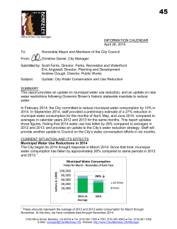 Update - City of Berkeley