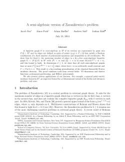 A semi-algebraic version of Zarankiewicz`s problem