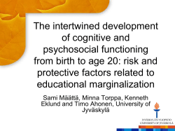 The intertwined development of cognitive and psychosocial