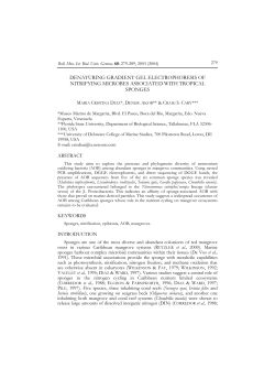 denaturing gradient gel electrophoresis of nitrifying microbes