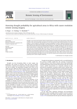 Assessing drought probability for agricultural areas in Africa with