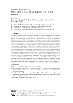 Mechanisms of Ongoing Development in Cognitive Robotics