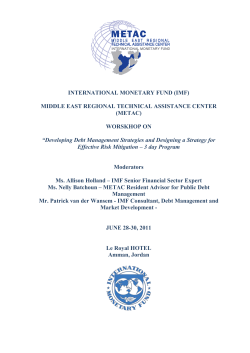 Agenda - METAC