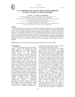 an algorithm for solving the max-rwa problem in wide all