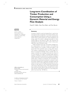 Long-term Coordination of Timber Production and Consumption