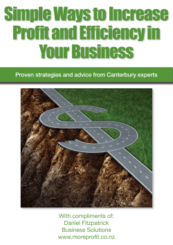 Simple Ways to Increase Profit and Efficiency in Your Business